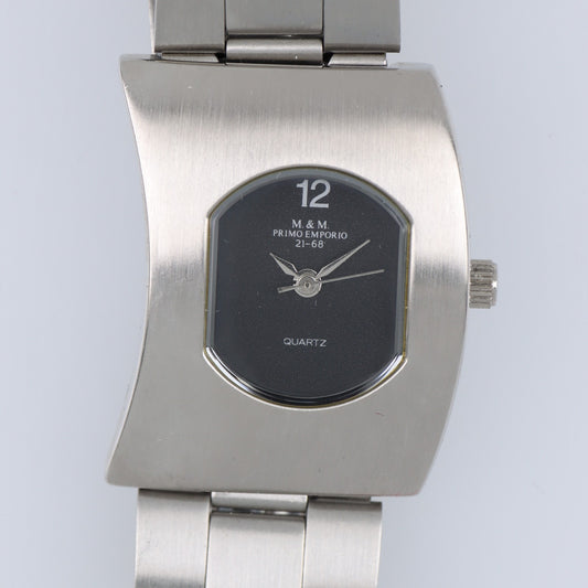 Orologio Uomo Acciaio Vintage Minimal Quartz Silver Elegante Fashion