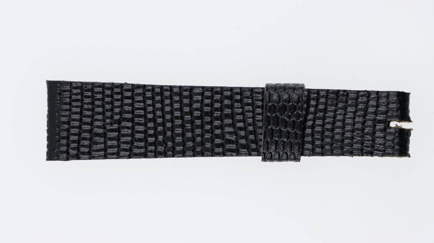 Cinturino 16mm Pelle Nero Unisex