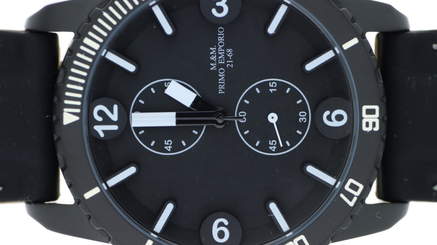 M&M Primo Emporio Orologio Diver Nero Unisex Quarzo