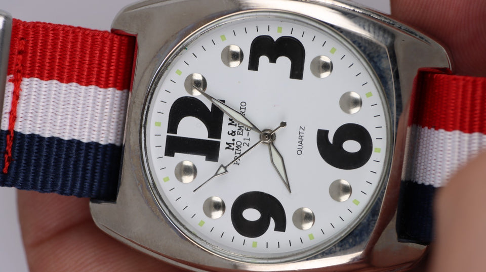 Orologio Uomo Primo Emporio 21-68 Quartz Oversize Cinturino Tessuto