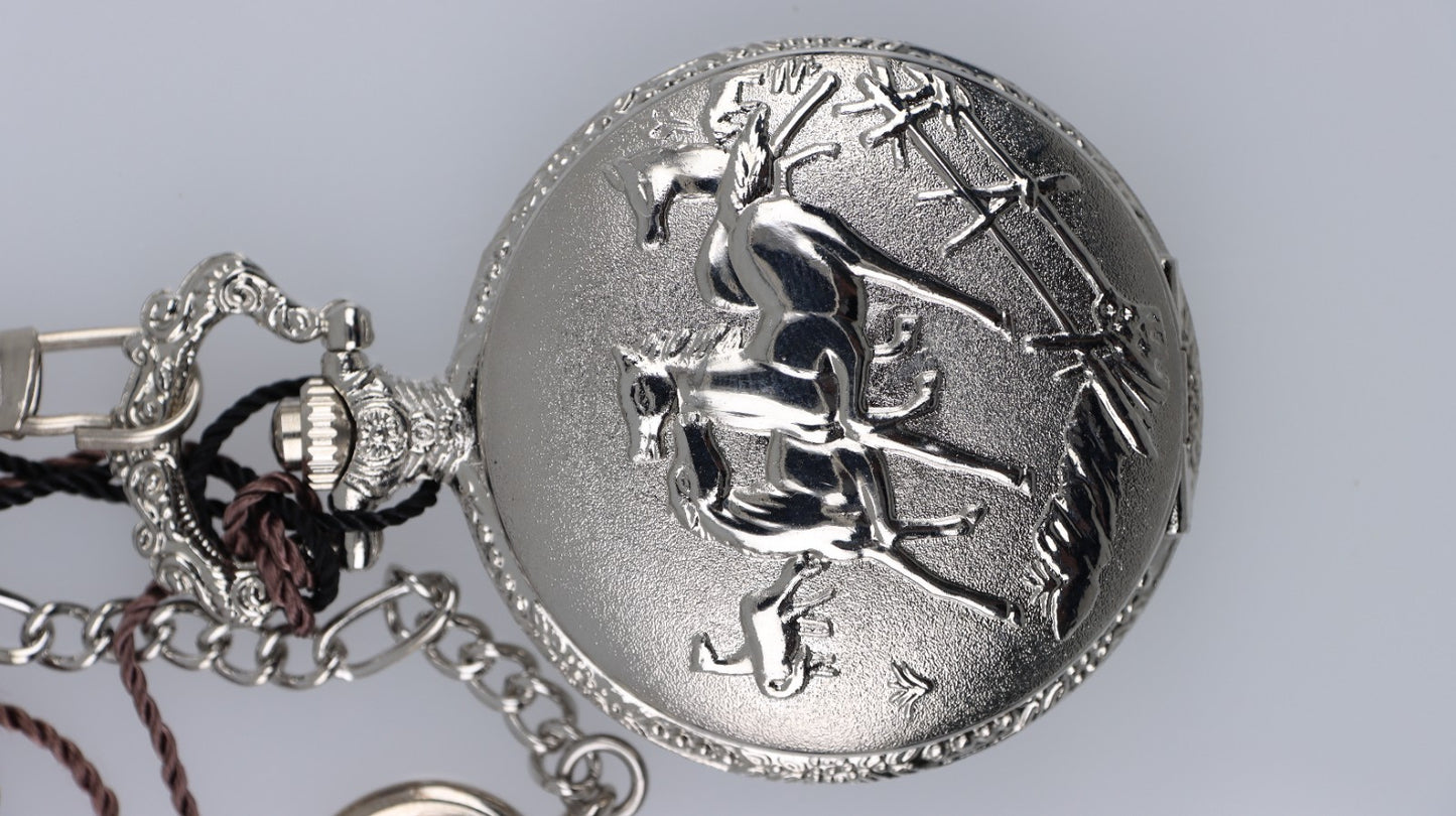 M&M Primo Emporio Orologio da Tasca Acciaio Quarzo