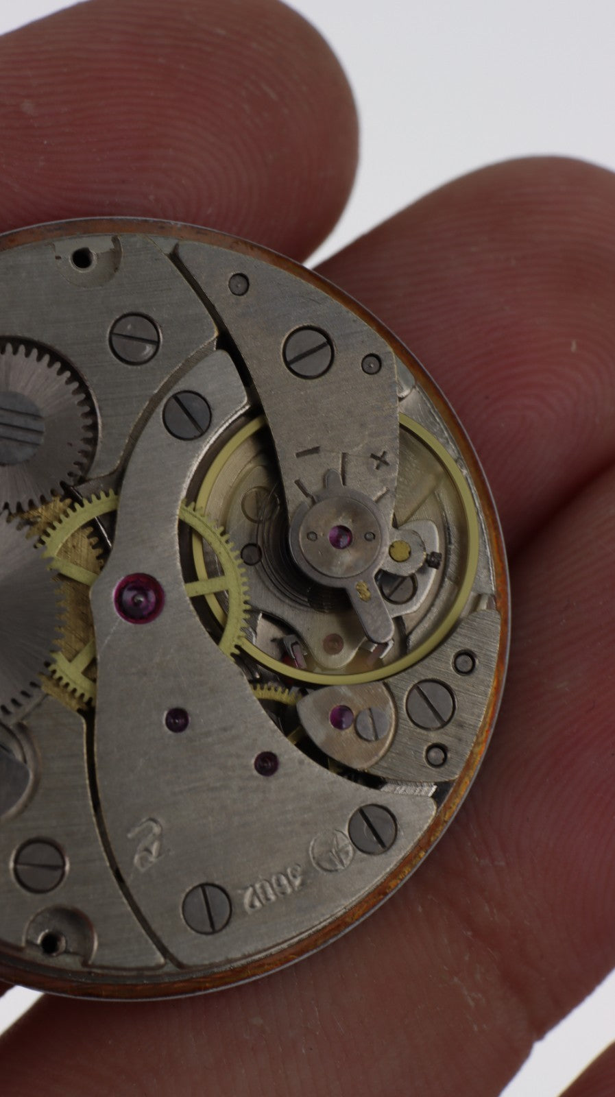 Movimento Orologio da Tasca Svizzero RU 3602 M&M Primo Emporio 21-68 Meccanico