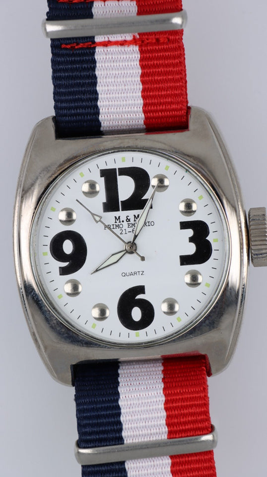 Orologio Uomo Primo Emporio 21-68 Quartz Oversize Cinturino Tessuto