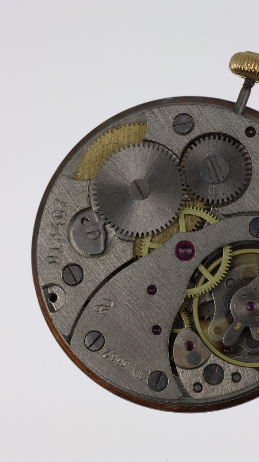 Movimento Orologio da Tasca Svizzero RU 3602 M&M Primo Emporio 21-68 Meccanico
