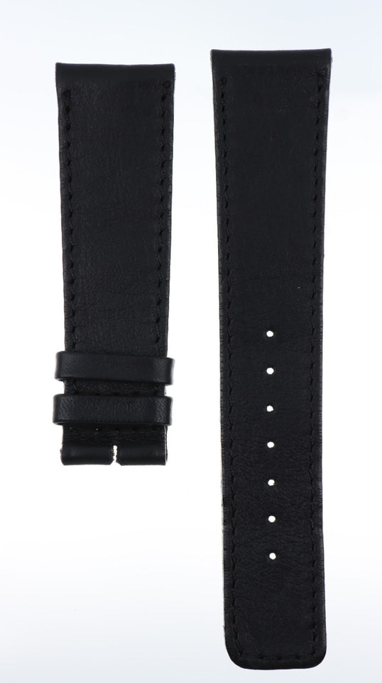 Cinturino 22MM Orologio D&G Vera Pelle Nero Made in Italy Nuovo