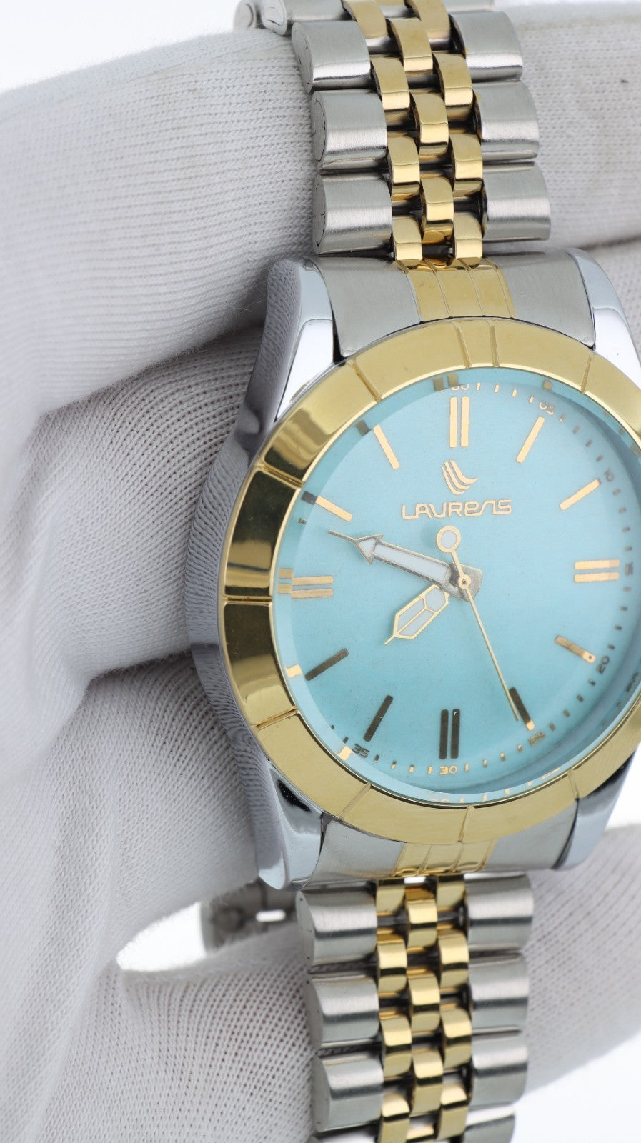 Laurens Donna Acciaio Bicolore Quadrante Turchese Quartz Bracciale Acciaio