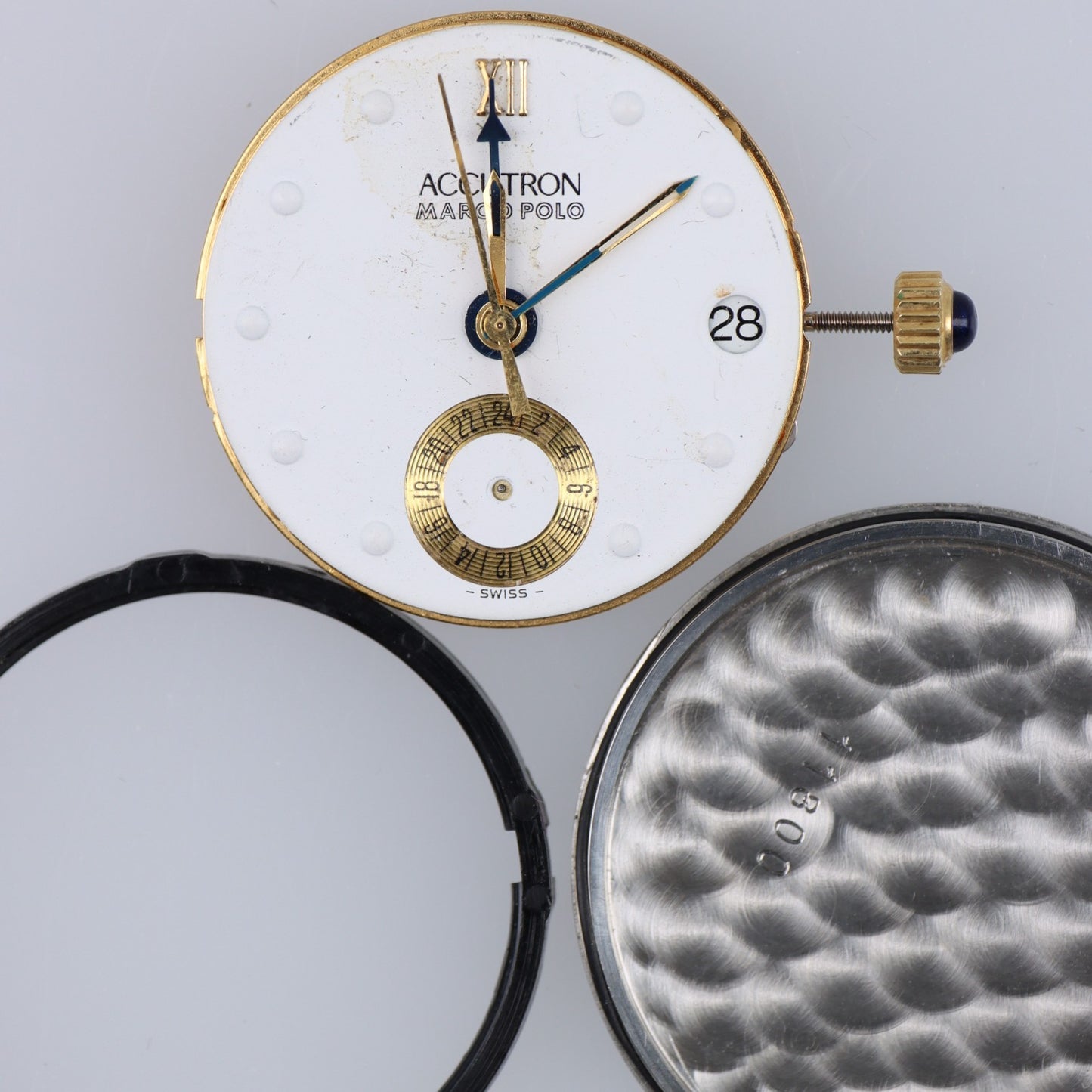 Movimento Bulova Accutron Marco Polo Swiss V8 6 Jewels