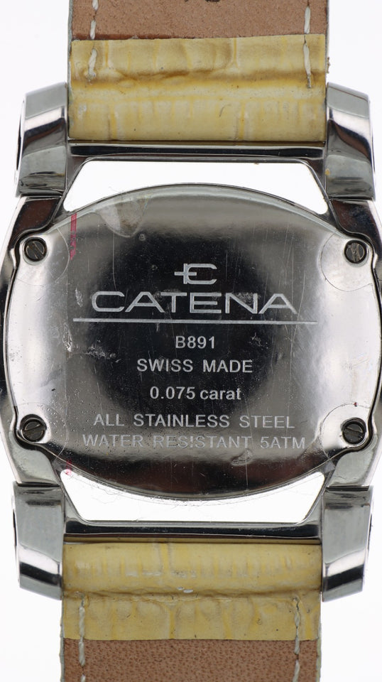 Orologio Catena B891 Swiss Made Donna Diamanti 0.075 ct Acciaio 5 ATM Elegante