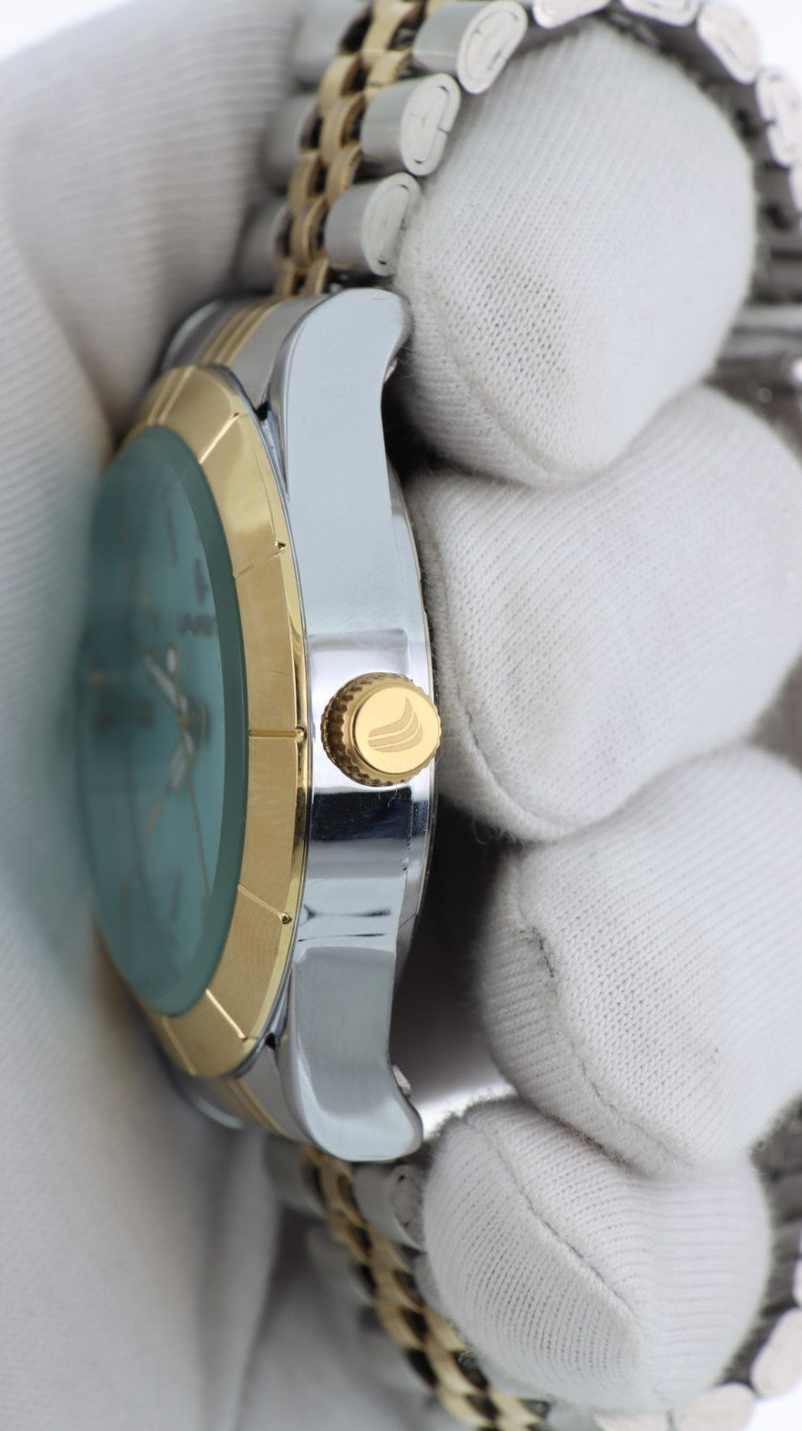 Laurens Donna Acciaio Bicolore Quadrante Turchese Quartz Bracciale Acciaio