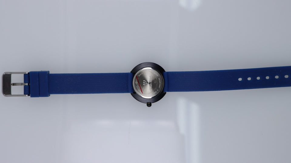 Orologio Club Med Vintage Unisex Quartz Francia Cinturino Blu Design Pop Anni 90