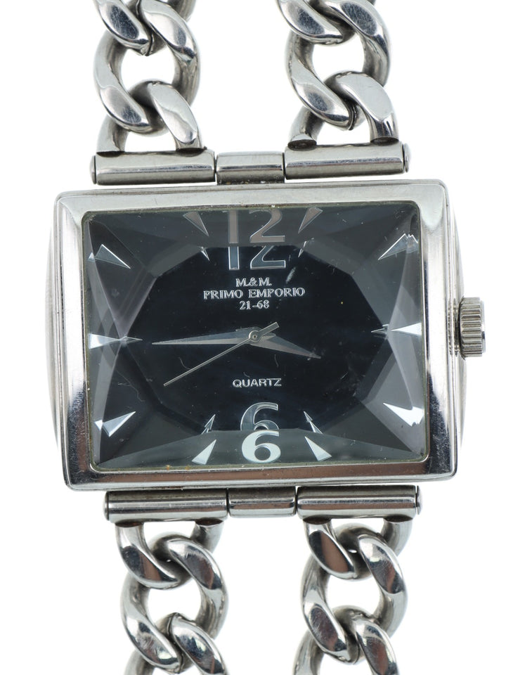 M&M Primo Emporio 21-68 Orologio Donna Rettangolare Acciaio Quadrante Nero
