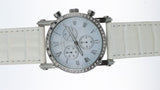 M&M Primo Emporio 21-68 Orologio Unisex Cronografo Bianco Strass Numeri Romani