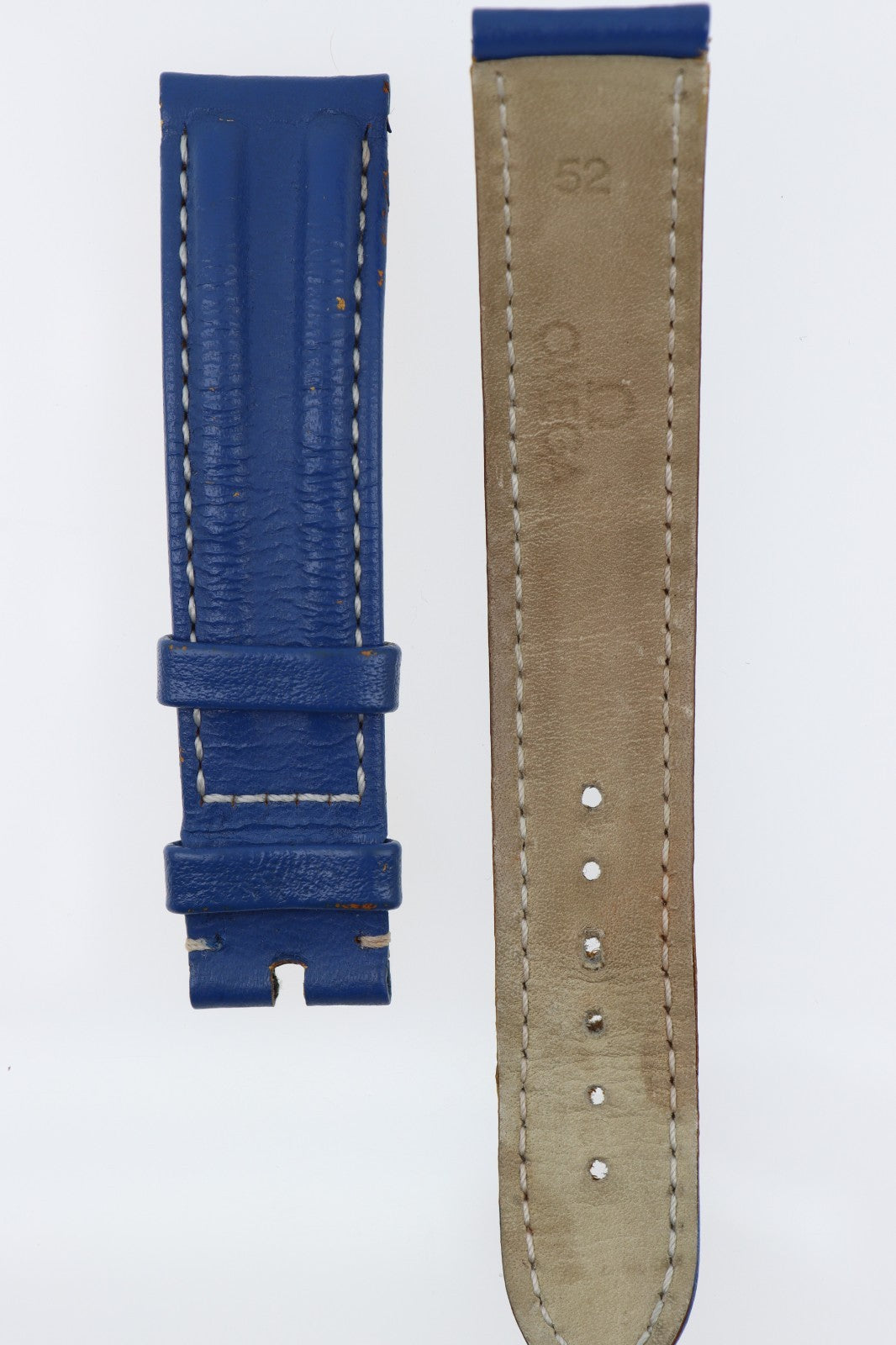 Omega Cinturino Originale 18mm Pelle Blu Unisex