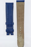 Cinturino Omega Orologio Blu 18 mm Vera Pelle Cuciture Bianche Vintage Ricambio