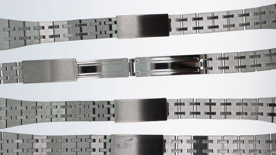 Lotto 5 Cinturini Vintage in Acciaio Inox per Orologio Attacco 14MM
