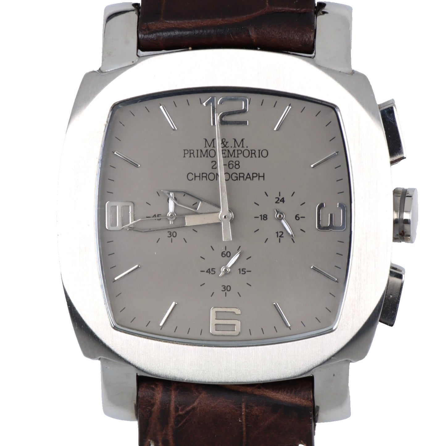Orologio Uomo 21-68 Primo Emporio Cronografo Acciaio Vintage