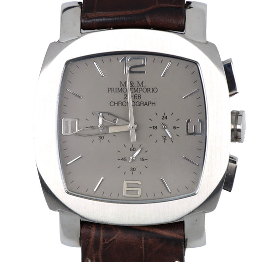 Orologio Uomo 21-68 Primo Emporio Cronografo Acciaio Vintage