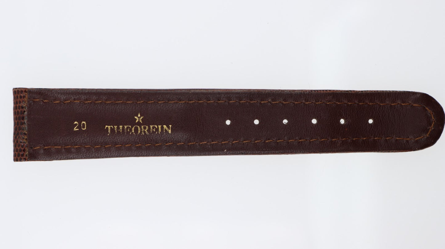 Theorein Cinturino 20mm Pelle Unisex Marrone