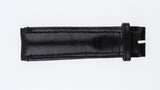 Cinturino 22MM Orologio Nero Vera Pelle Made in Italy Cuciture a Contrasto