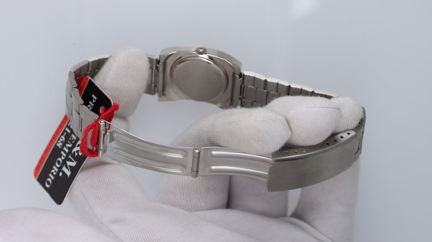 Men's Vintage Minimal Quartz Silver Steel Elegant Fashion Watch