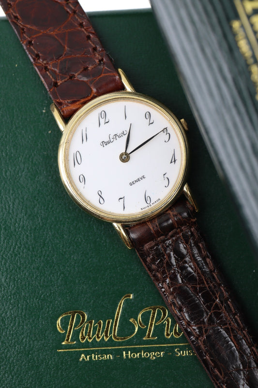 Paul Picot Genève Donna Swiss Made Quartz Orologio Vintage con Scatola