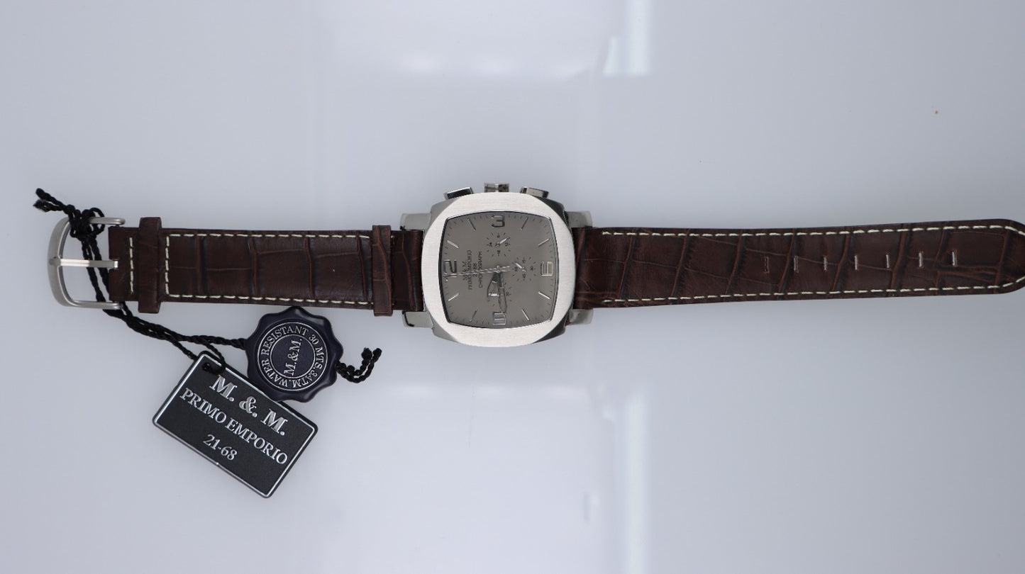Orologio Uomo 21-68 Primo Emporio Cronografo Acciaio Vintage
