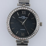 Orologio Donna Elegante Silver Strass Quartz Maglia Milanese Fashion