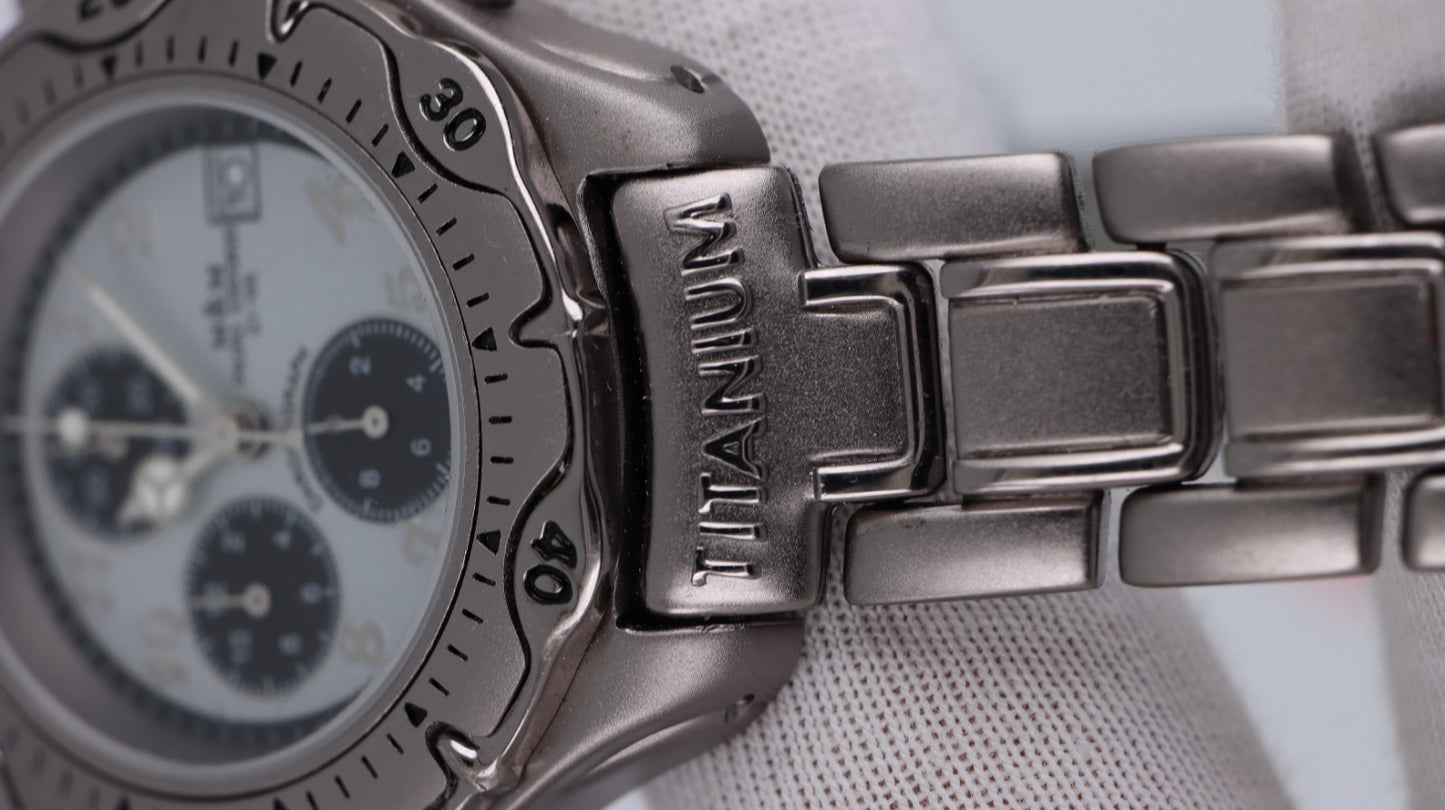 Orologio M&M Primo Emporio 21-68 Titanium Cronografo Uomo Titanio Data Quartz