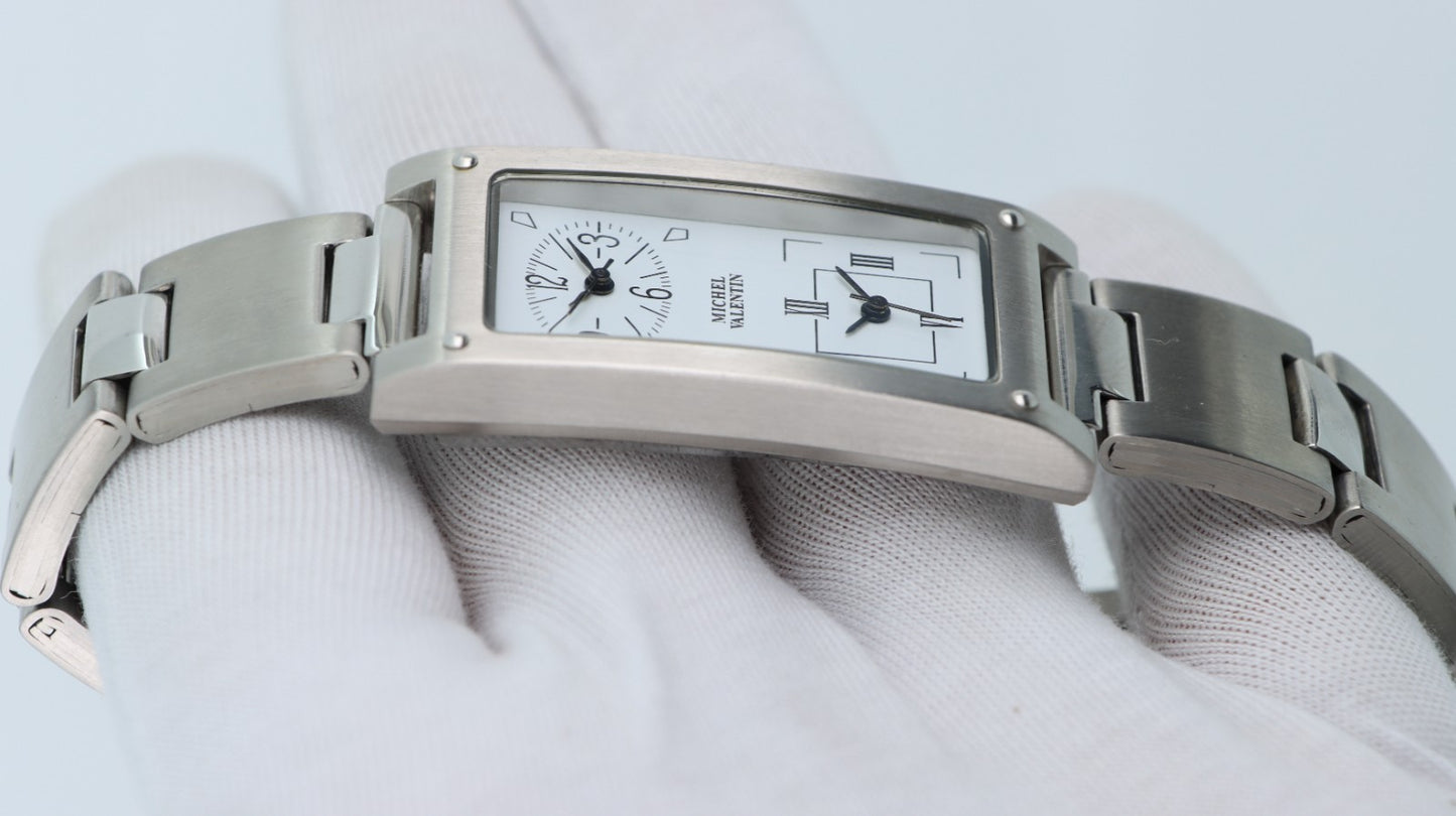 Michel Valentin Orologio Dual Time Uomo Donna Quarzo Acciaio