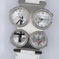 Orologio Donna Multiplo 4 Quadranti Strass Cinturino Bianco Fashion Originale