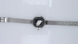 Orologio Donna Elegante Silver Strass Quartz Maglia Milanese Fashion
