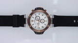 Orologio M&M Primo Emporio Uomo Chronograph Nero Oro Rosa Silicone Quartz