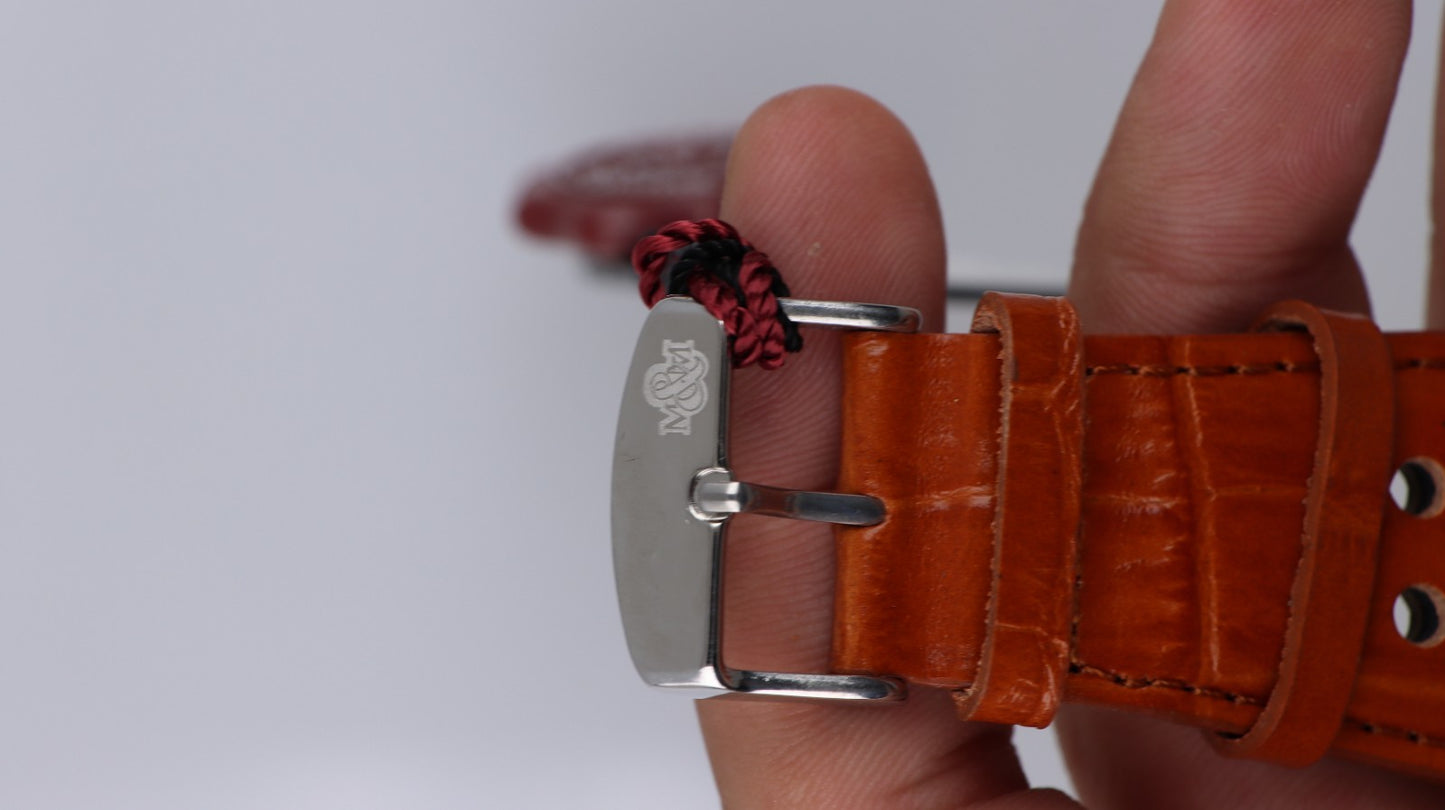 M&M Primo Emporio Cinturino 34MM Pelle Racing Uomo