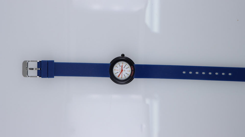 Orologio Club Med Vintage Unisex Quartz Francia Cinturino Blu Design Pop Anni 90
