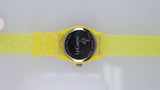 Orologio Donna Le Carose Quartz Giallo Fluo Cristalli Fashion Silicone