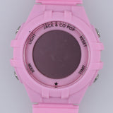 Orologio Jack & Co Digitale Rosa LCD 5 ATM Silicone Sport Donna Bambina