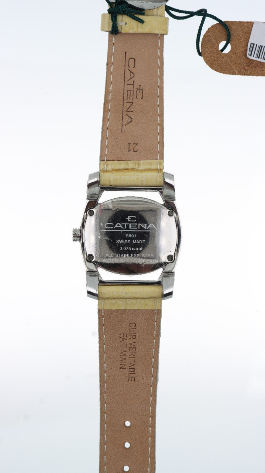 Orologio Catena B891 Swiss Made Donna Diamanti 0.075 ct — Lusso Autentico