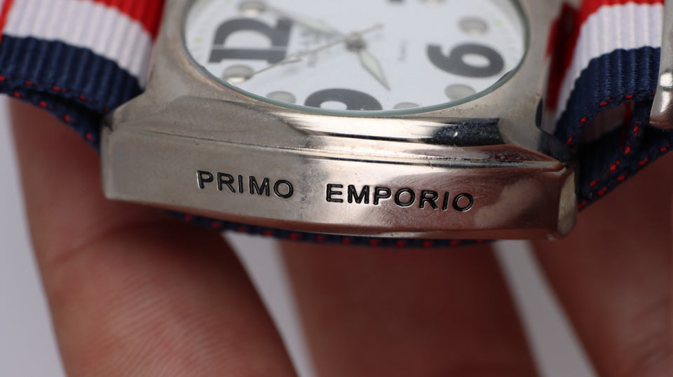 Orologio Uomo Primo Emporio 21-68 Quartz Oversize Cinturino Tessuto