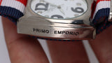 Orologio Uomo Primo Emporio 21-68 Quartz Oversize Cinturino Tessuto
