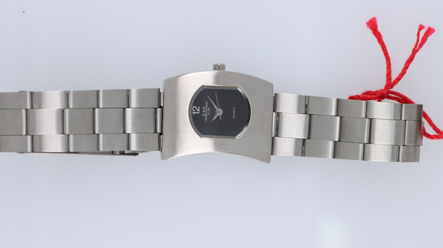 Men's Vintage Minimal Quartz Silver Steel Elegant Fashion Watch