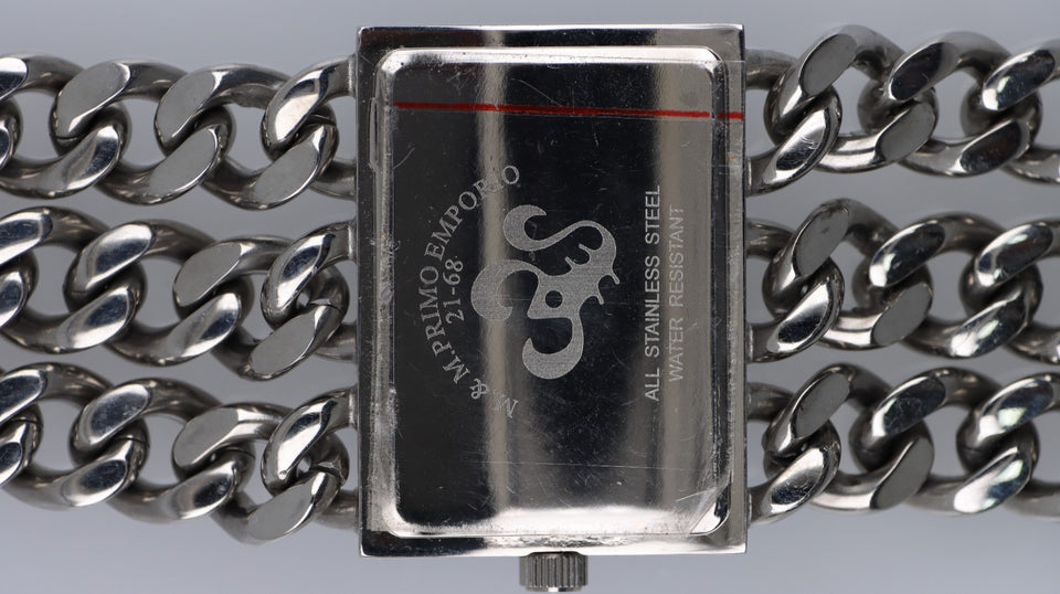 Orologio M&M Primo Emporio 21-68 Donna Bracciale Catena Acciaio Quadrante Nero