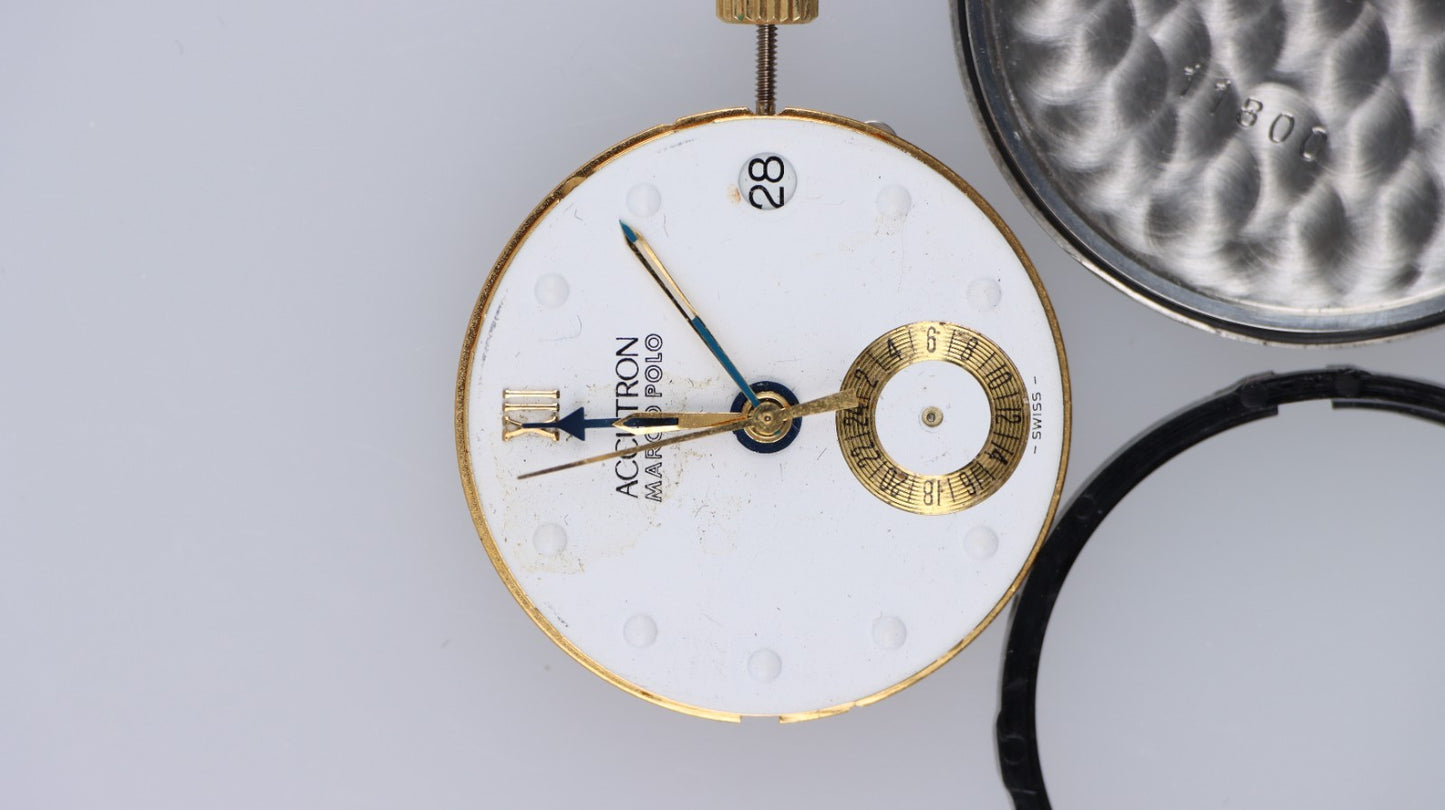 Movimento Bulova Accutron Marco Polo Swiss V8 6 Jewels