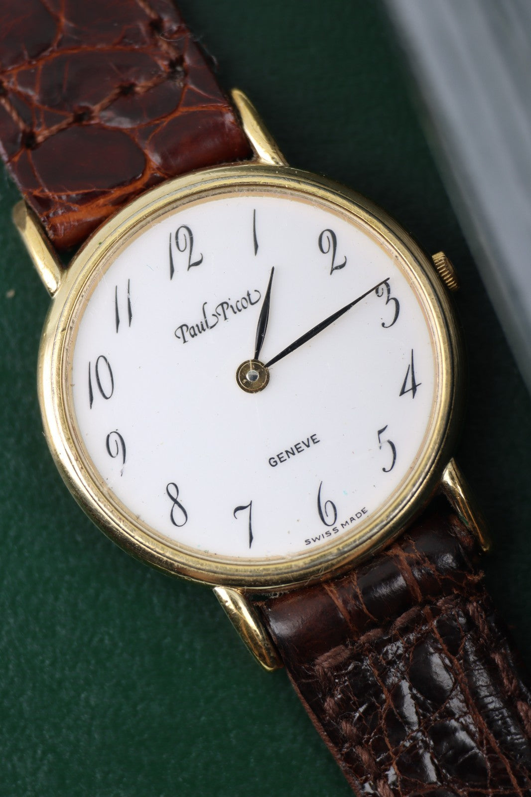 Paul Picot Genève Donna Swiss Made Quartz Orologio Vintage con Scatola