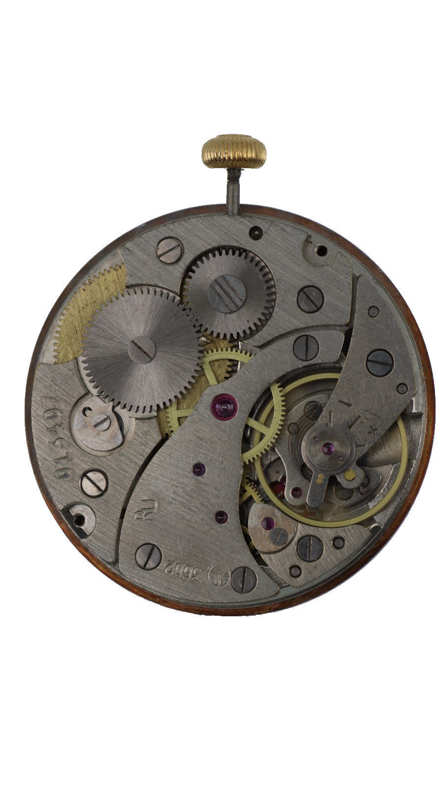 Movimento Orologio da Tasca Svizzero RU 3602 M&M Primo Emporio 21-68 Meccanico