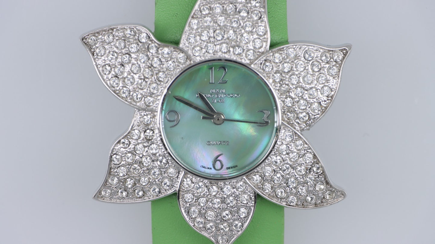 M&M Primo Emporio Orologio Donna Fiore Cristalli