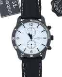 M&M Primo Emporio 21-68 Orologio Uomo Nero Quadrante Bianco Stile Diver