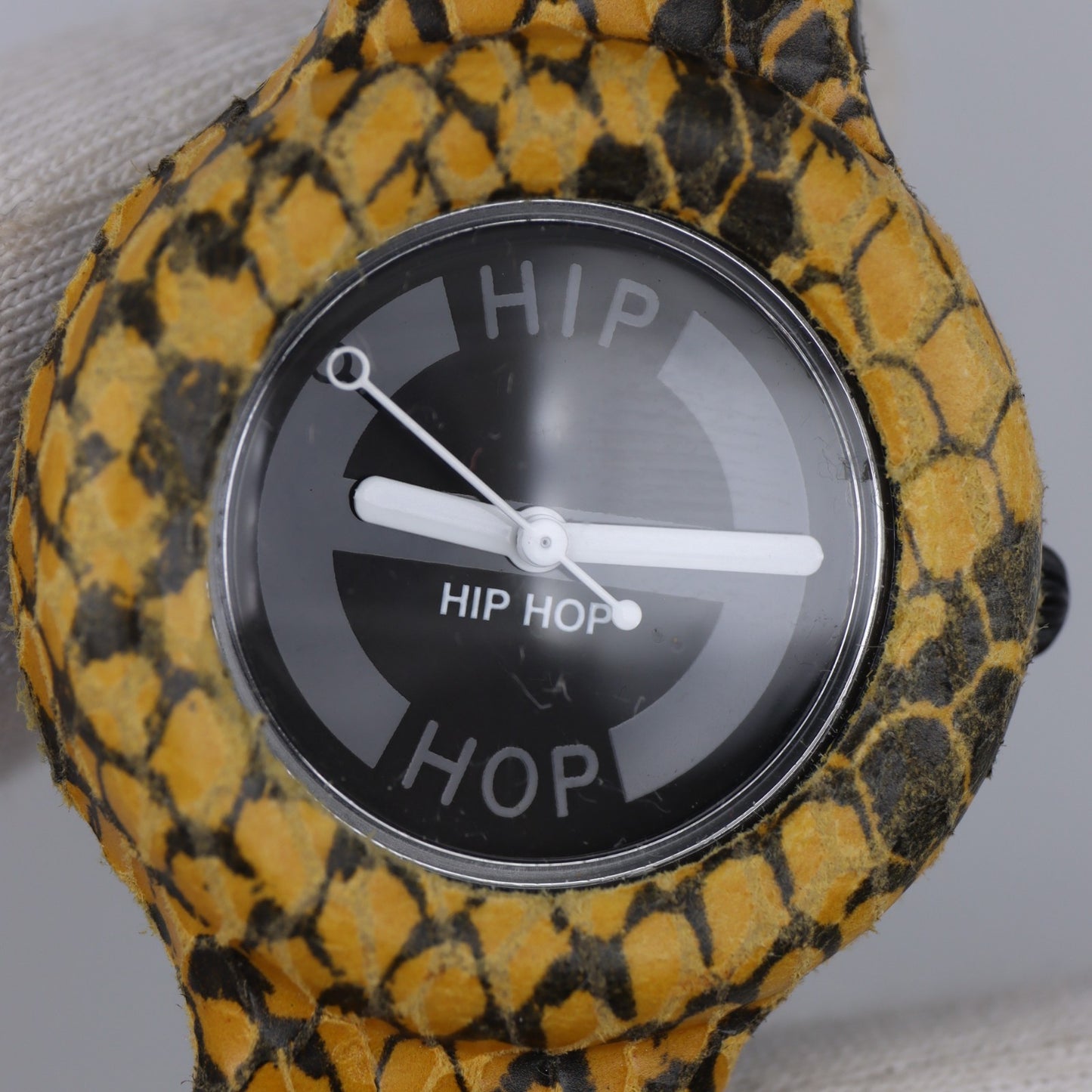 Hip Hop Orologio Pitonato Unisex Quarzo